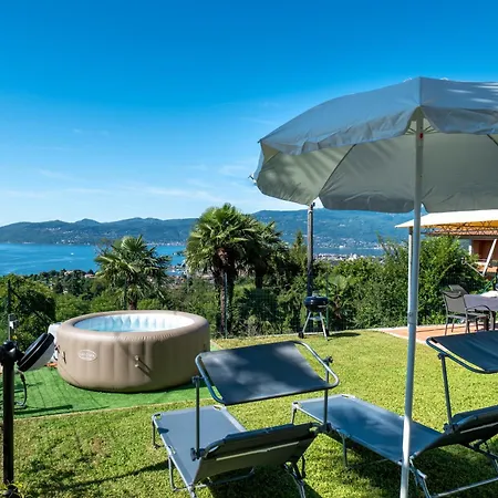 Casa 24 - Trilocale Con Vista Lago, Giardino E Idromassaggio Gonfiabile Lejlighed Arizzano