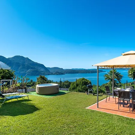 Casa 24 - Trilocale Con Vista Lago, Giardino E Idromassaggio Gonfiabile