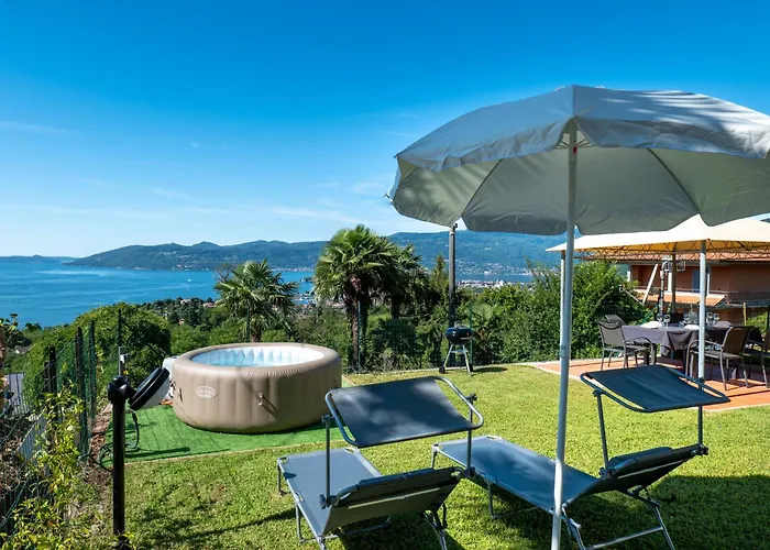 Casa 24 - Trilocale Con Vista Lago, Giardino E Idromassaggio Gonfiabile Lejlighed Arizzano